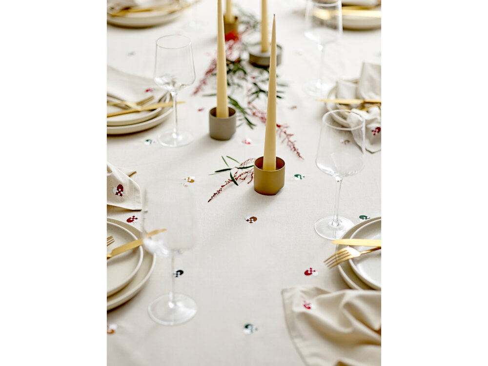 Christmas Hearts Embroidery dug - rød